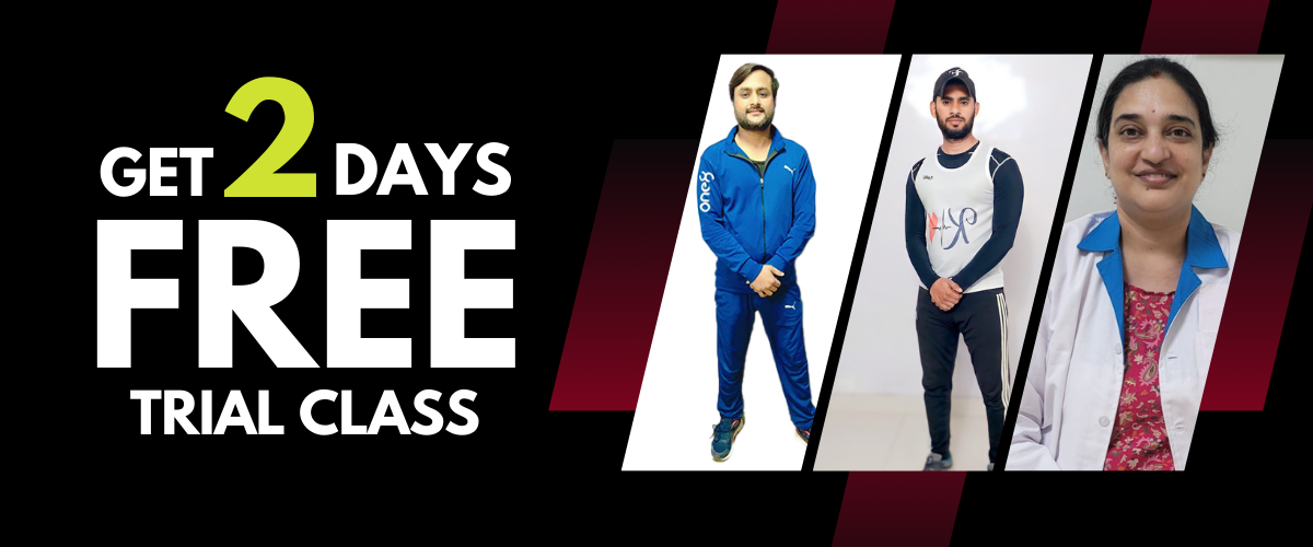 Black Red Modern Fitness Gym Promotion Banner (1200 x 500 px)